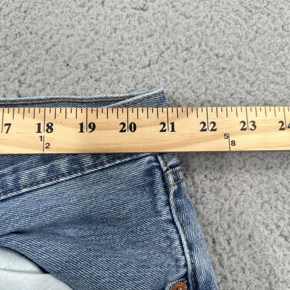 Levi's 501 Button Fly Jeans Men 42x32 Blue Straight Cowboy Preppy Western - Picture 7 of 16